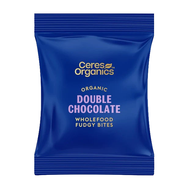 CERES ORGANIC DOUBLE CHOCOLATE FUDGY BITE SINGLE 30G