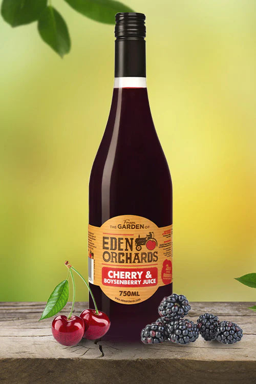 EDEN ORCHARD CHERRY & BOYSENBERRY JUICE 750ML