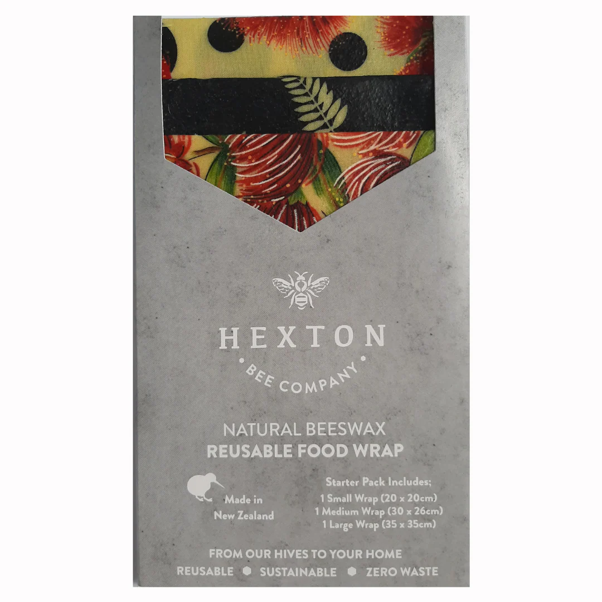 HEXTON BEES BEESWAX WRAP KIWIANA FERN 3PK