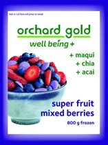 ORCHARD GOLD WELLBEING BLEND STRAWBERRY ACAI MAQUI CHIA 800G