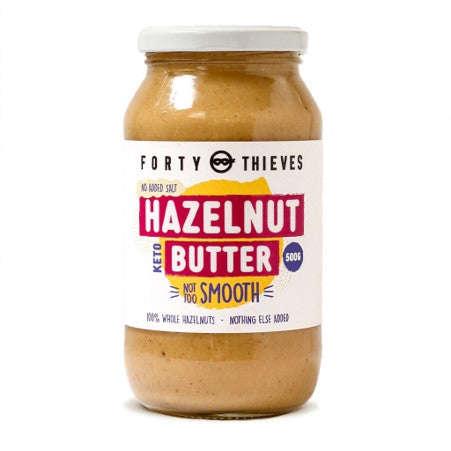 FORTY THIEVES SMOOTH HAZELNUT BUTTER 500G