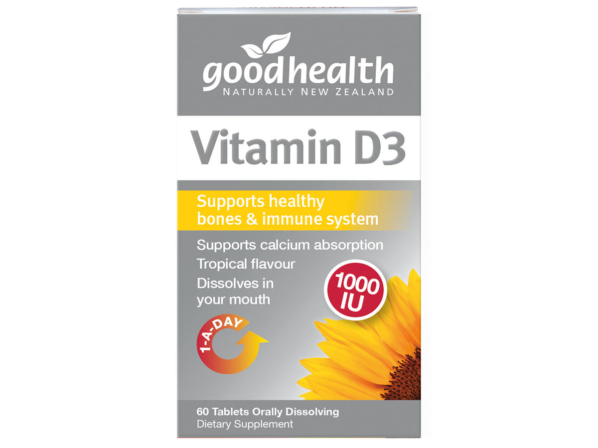 GOOD HEALTH VITAMIN D3 60 TABLETS