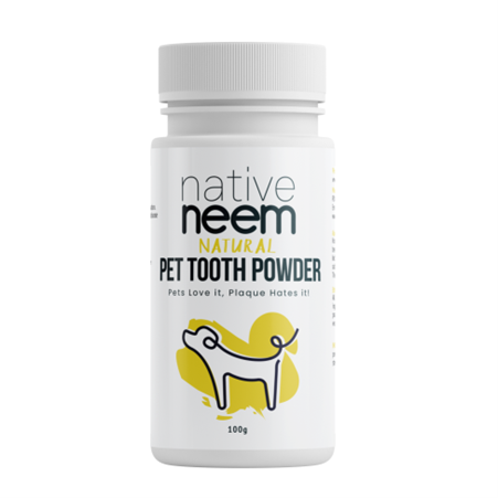 NATIVE NEEM ORGANIC PET TOOTH POWDER 100G
