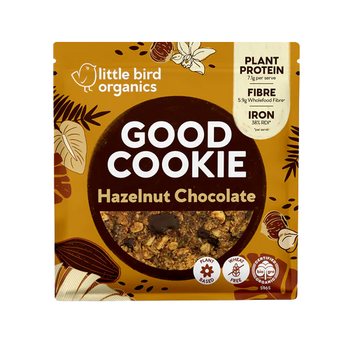 LITTLE BIRD GOOD COOKIE HAZELNUT CHOCOLATE CHIP 70GM