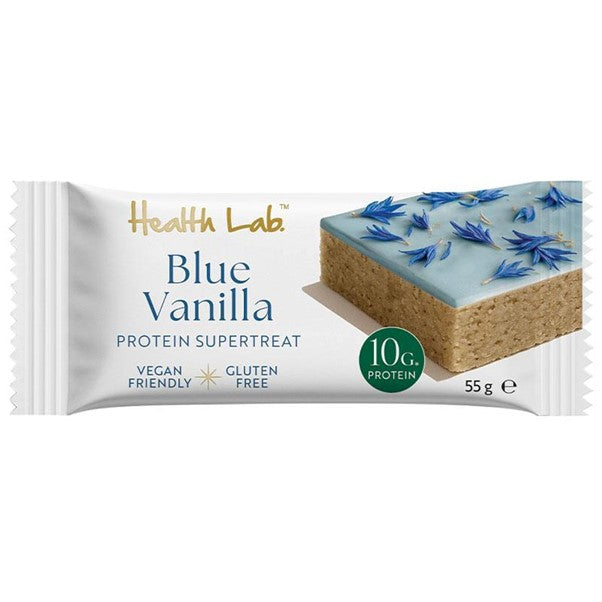 HEALTH LAB SUPER TREAT BLUE VANILLA BAR 55G