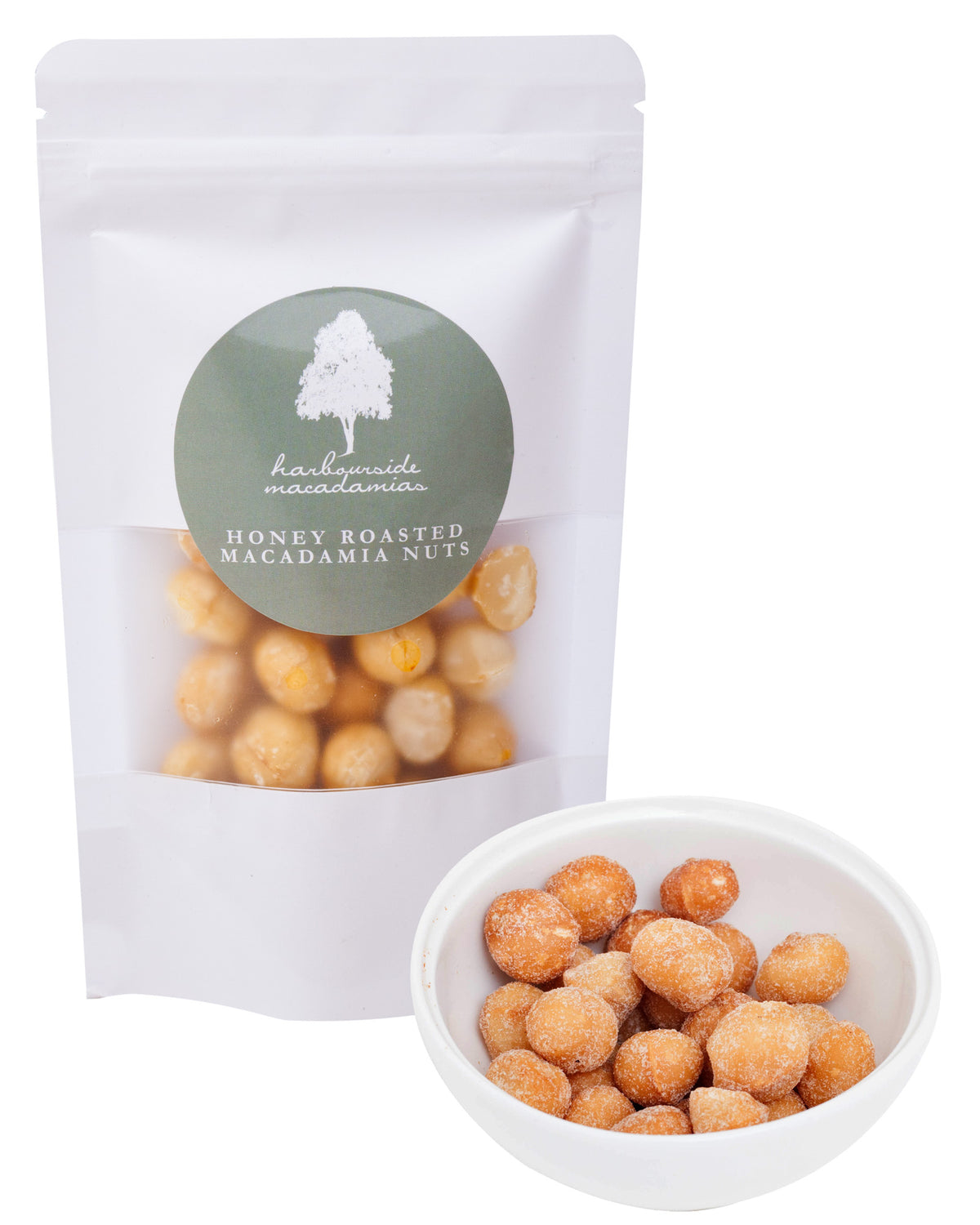 HARBOURSIDE HONEY ROASTED MACADAMIAS 100G