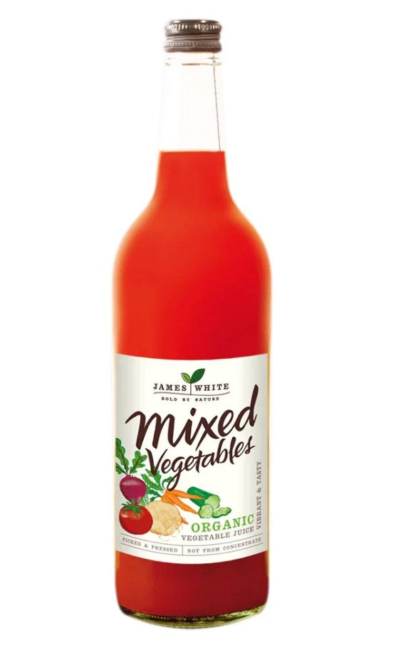 JAMES WHITE ORGANIC VEGETABLE JUICE 750ML