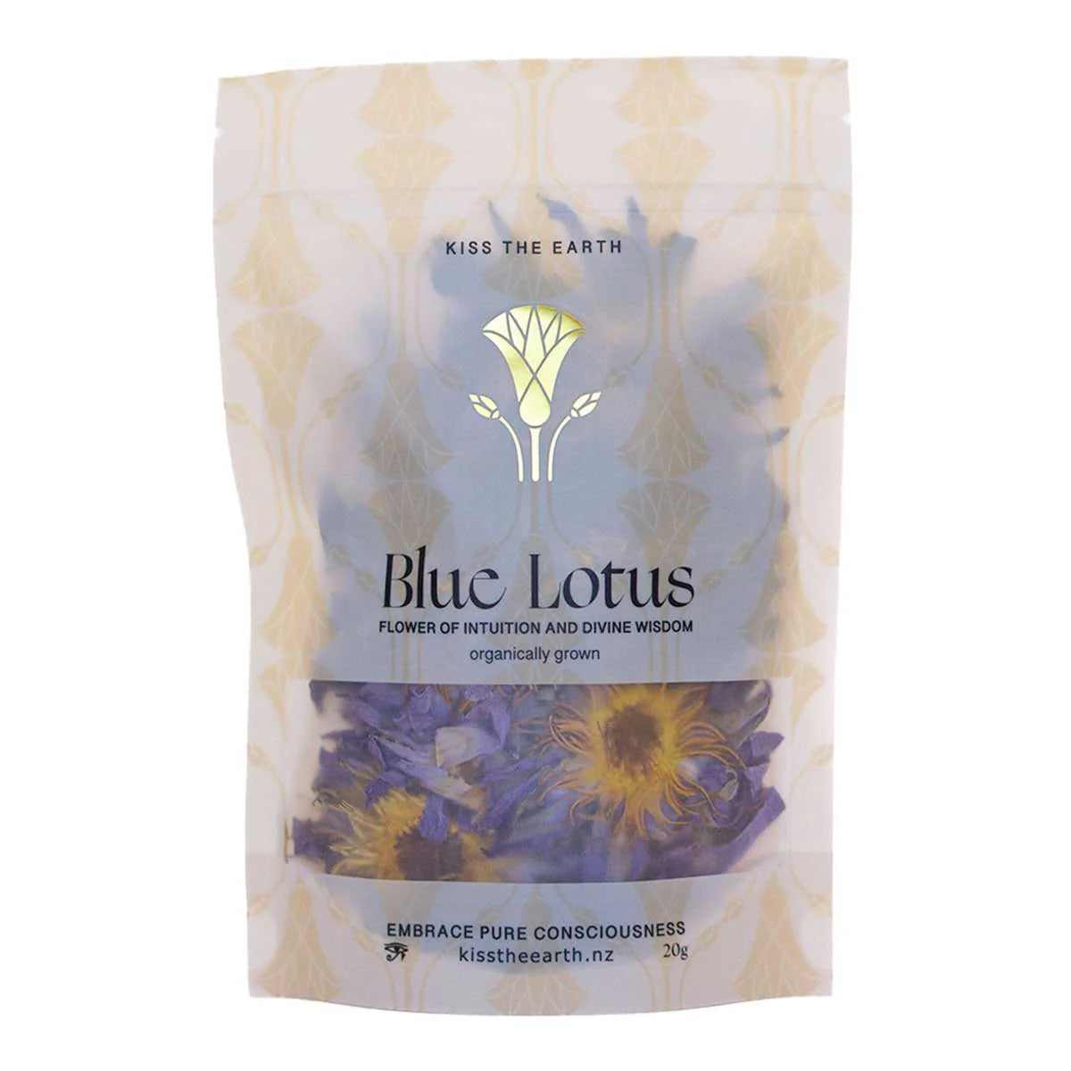 KISS THE EARTH BLUE LOTUS WHOLE FLOWERS 20G