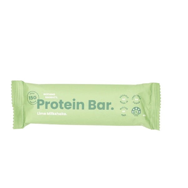 NOTHING NAUGHTY BARE BAR LIME WHITE CHOCOLATE PROTEIN BAR 40G