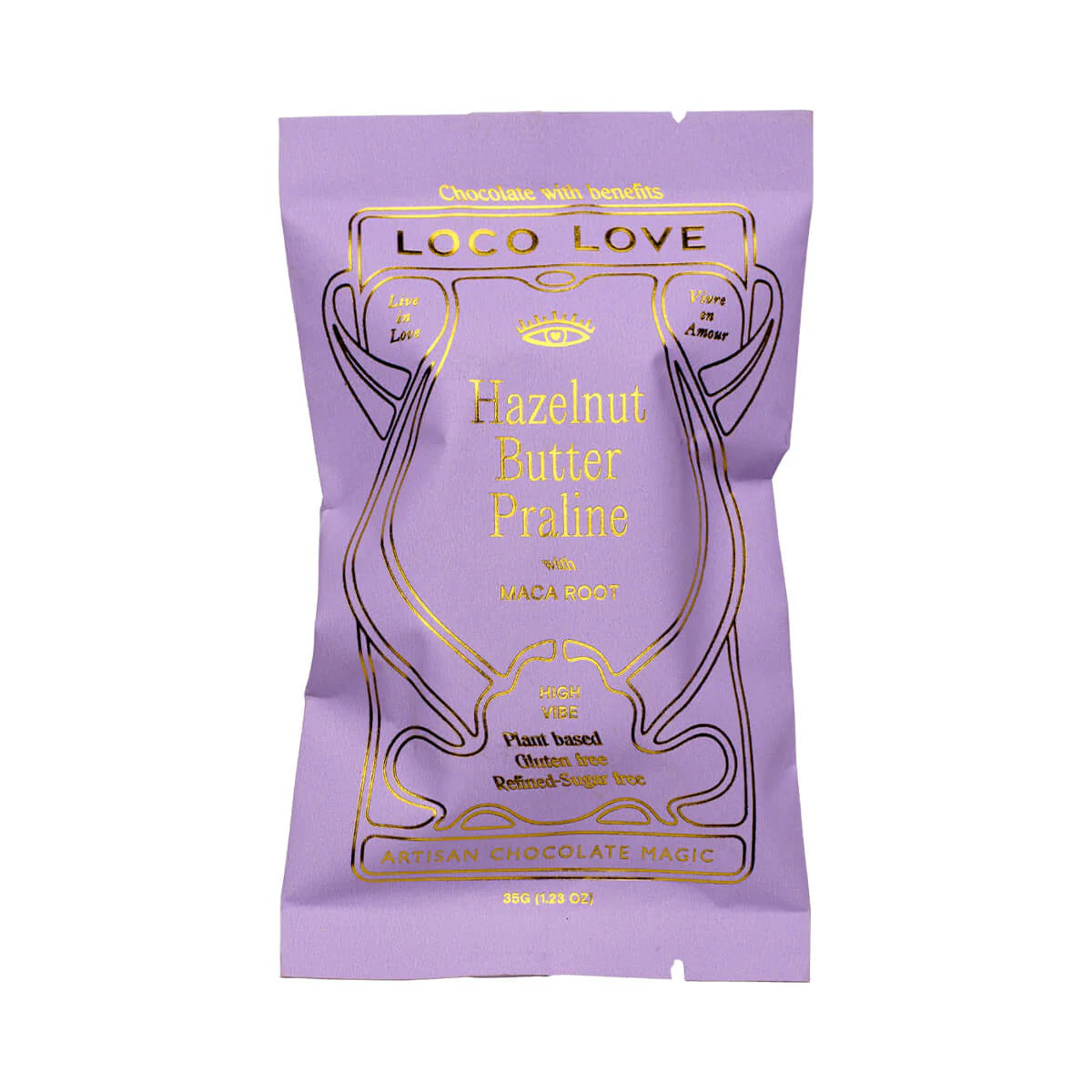 LOCO LOVE HAZELNUT BUTTER PRALINE SINGLE 30G