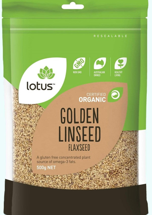 LOTUS ORGANIC GOLDEN LINSEED 500G