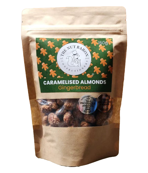 THE NUT BARON GINGERBREAD ALMONDS 75G
