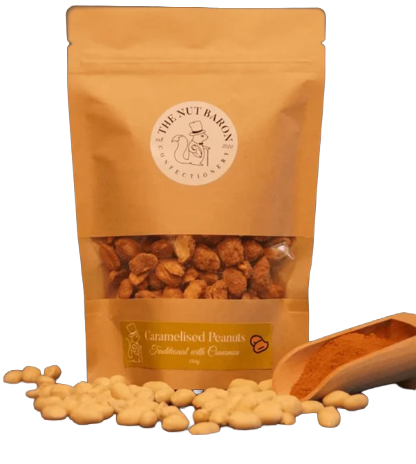 THE NUT BARON CARAMELISED PEANUTS 75G