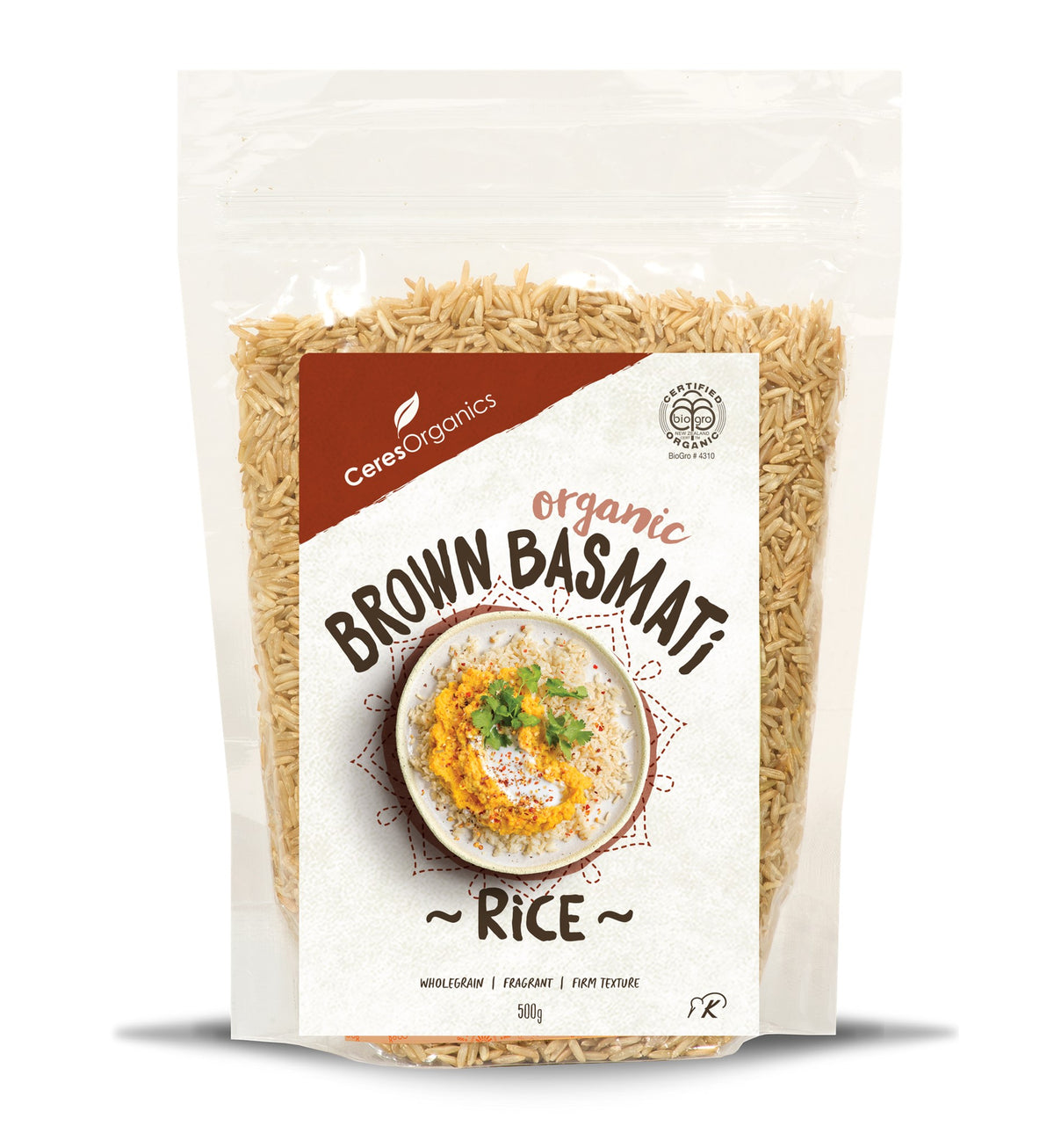 CERES BIO BROWN BASMATI RICE 500G