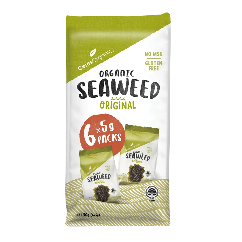 CERES SEAWEED MULTIPACK ORIGINAL 6X5G