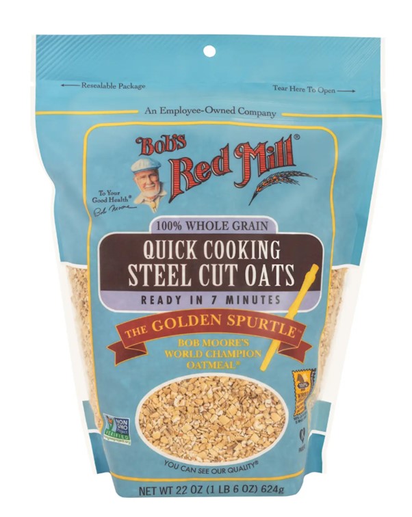 BOBS RED MILL QUICK COOKING STEEL CUT OATS 624G