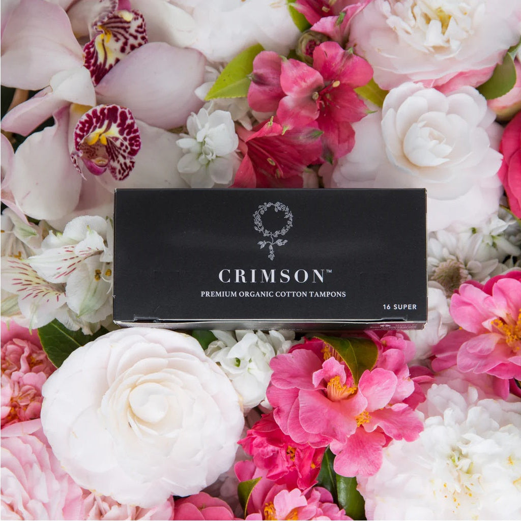 CRIMSON ORGANIC SUPER COTTON TAMPON 16PK
