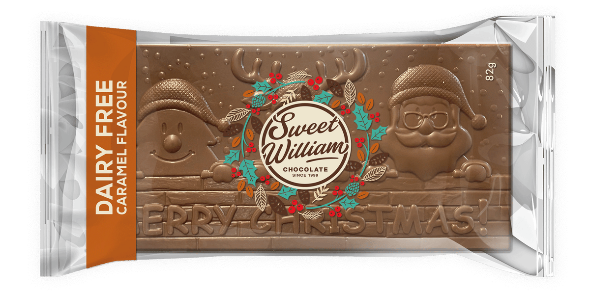 SWEET WILLIAM CARAMEL FLAVOURED CHOCOLATE BLOCK 82G