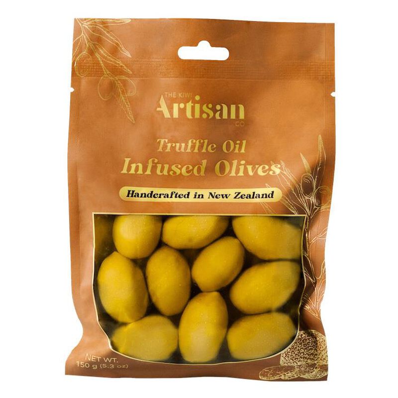 THE KIWI ARTISAN TRUFFLE INFUSED OLIVES 150G