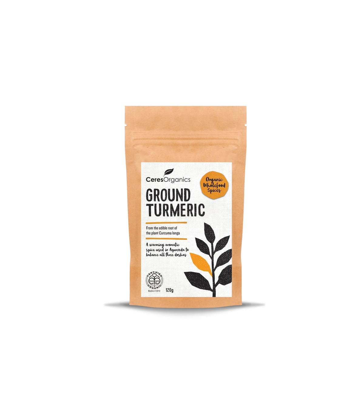 CERES BIO ORGANIC GROUND TURMERIC 120G