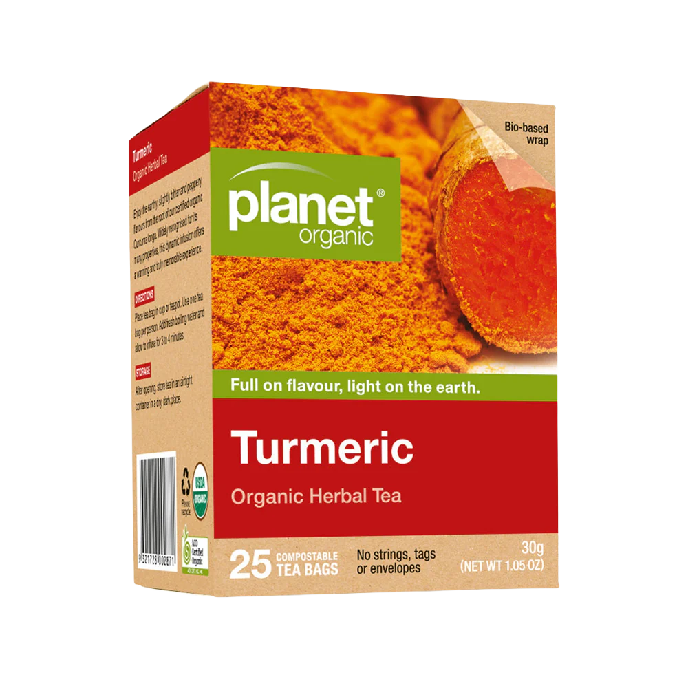 PLANET ORGANIC TURMERIC TEA 25 BAGS