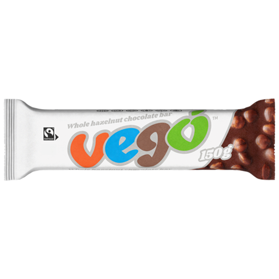 VEGO HAZELNUT CHOCOLATE BAR 150G