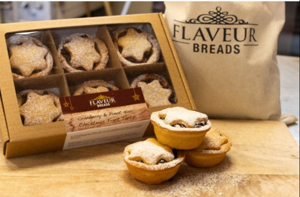 FLAVEUR BREAD CHRISTMAS FRUIT TARTS 6PK