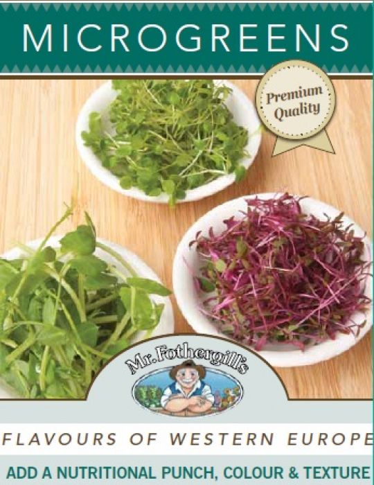 MR FOTHERGILLS MICROGREENS FLAVOURS OF WESTERN EUROPE SPROUTING SEEDS