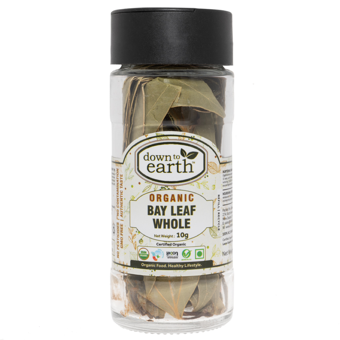 DOWN TO EARTH DRIED BAY LEAF 10G