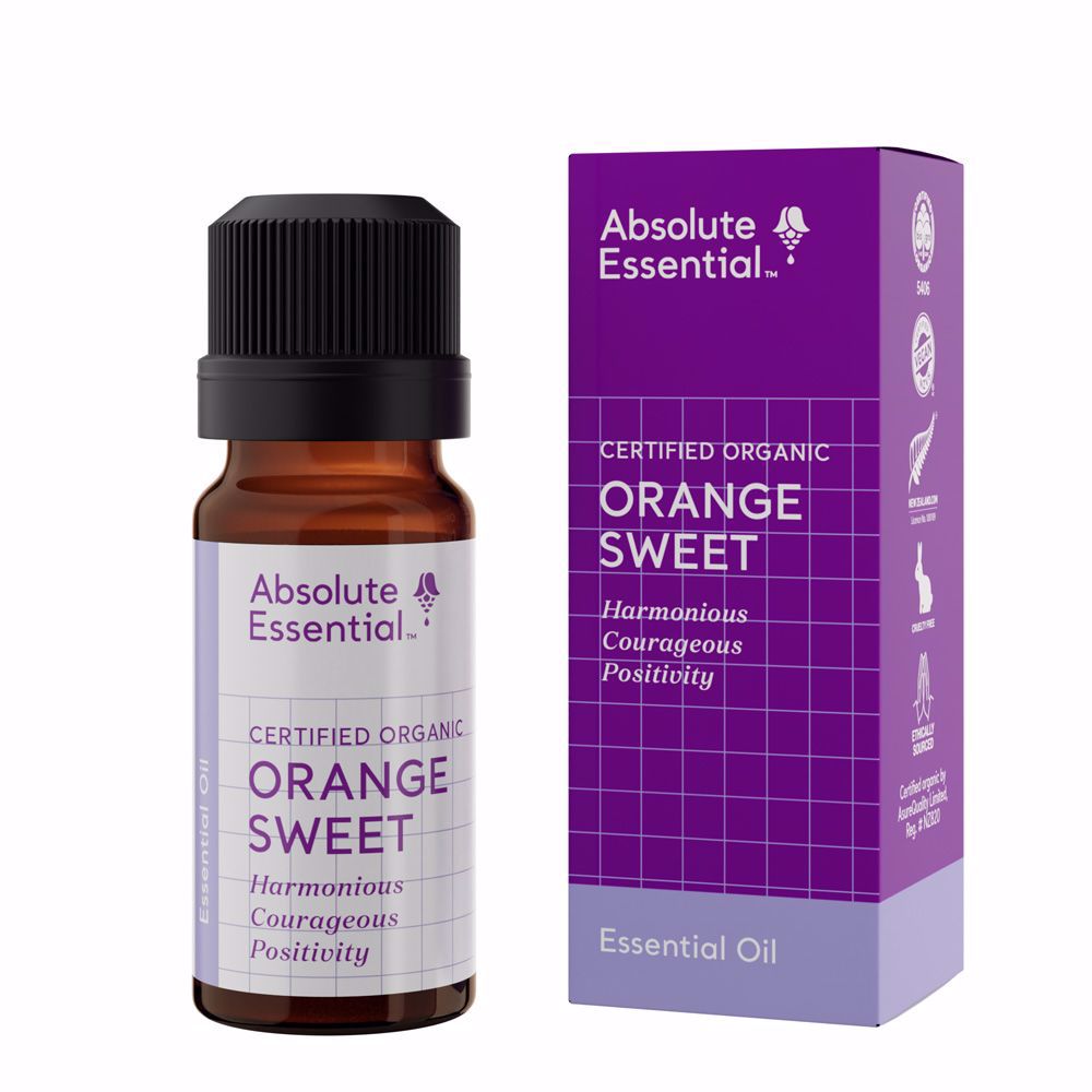 ABSOLUTE ESSENTIAL ORGANIC SWEET ORANGE OIL 10ML