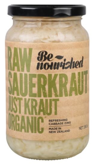 BE NOURISHED JUST KRAUT SAUERKRAUT 380G