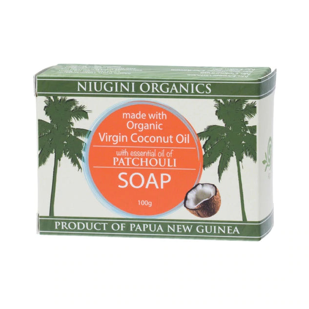 NIUGINI ORGANIC PATCHOULI COCONUT SOAP 100G