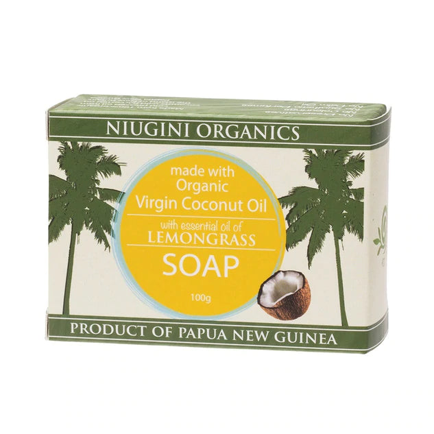 NIUGINI ORGANIC LEMONGRASS COCONUT SOAP 100G