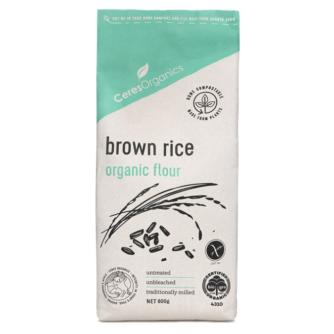 CERES ORGANIC BROWN RICE FLOUR 800GM