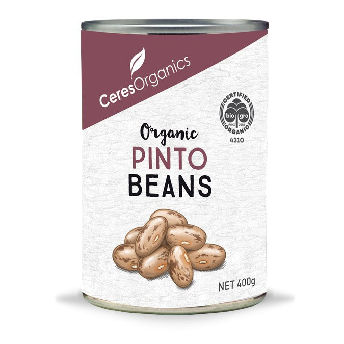CERES ORGANIC PINTO BEANS CAN 400G