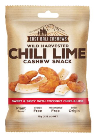 EAST BALI CASHEWS CHILLI & LIME 35G