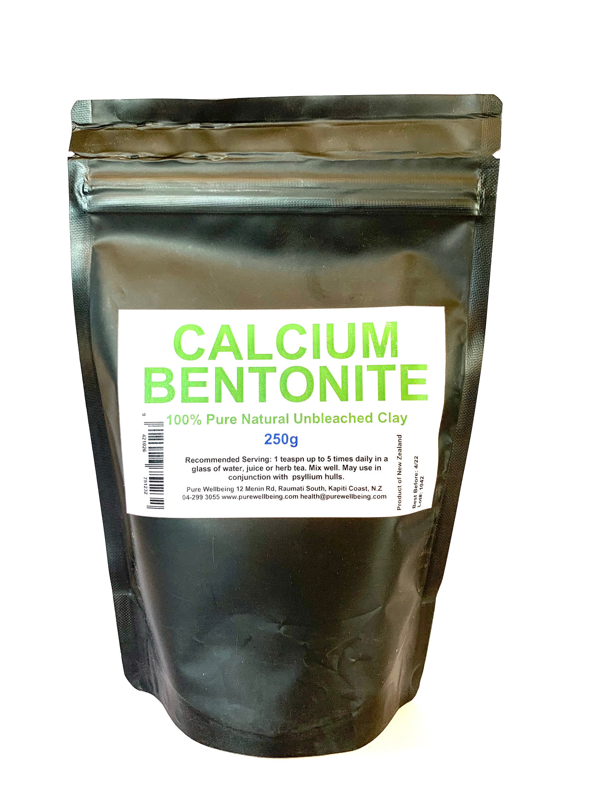 RAW PLANET CALCIUM BENTONITE CLAY 250G