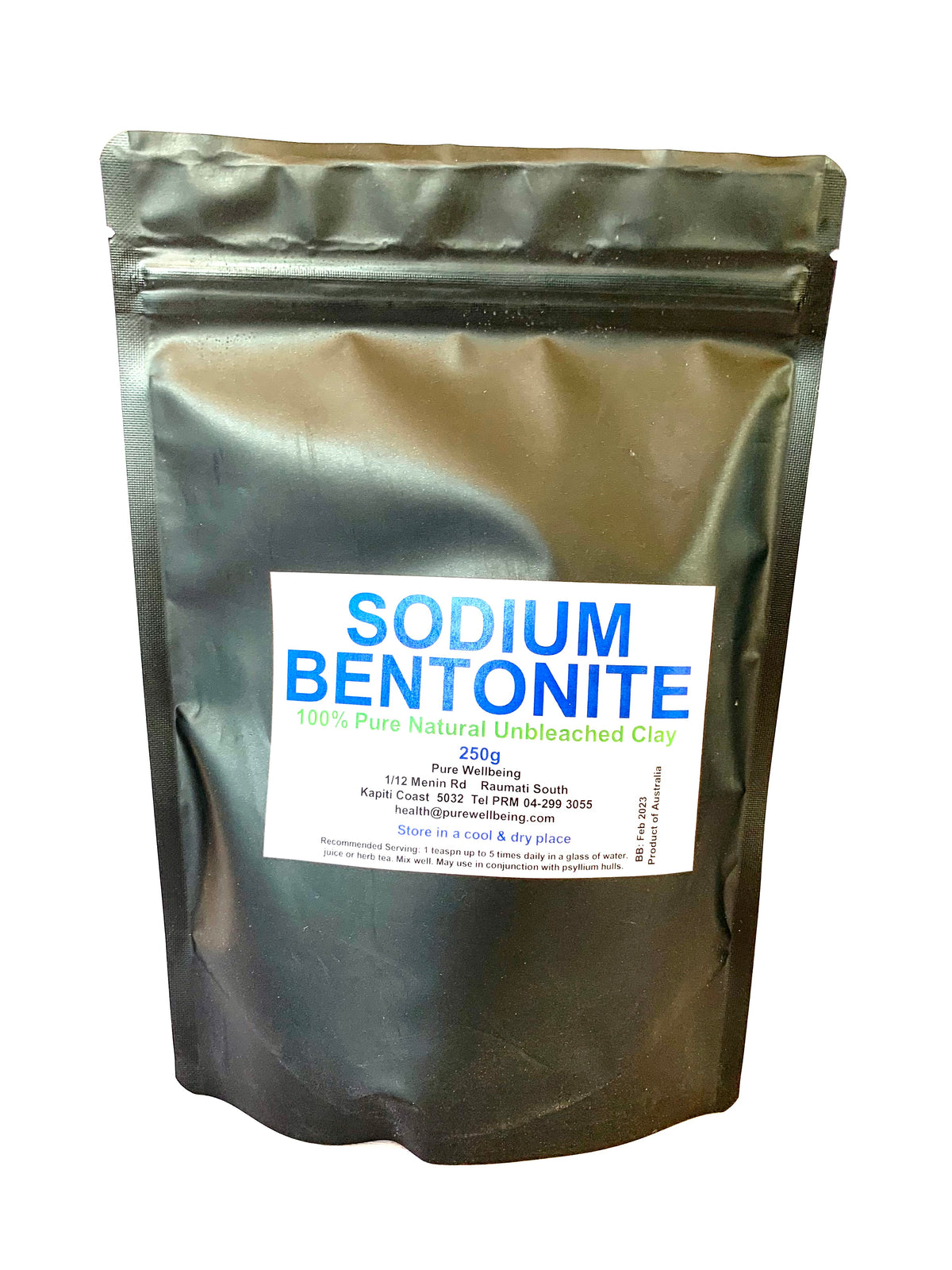 RAW PLANET SODIUM BENTONITE CLAY 250G