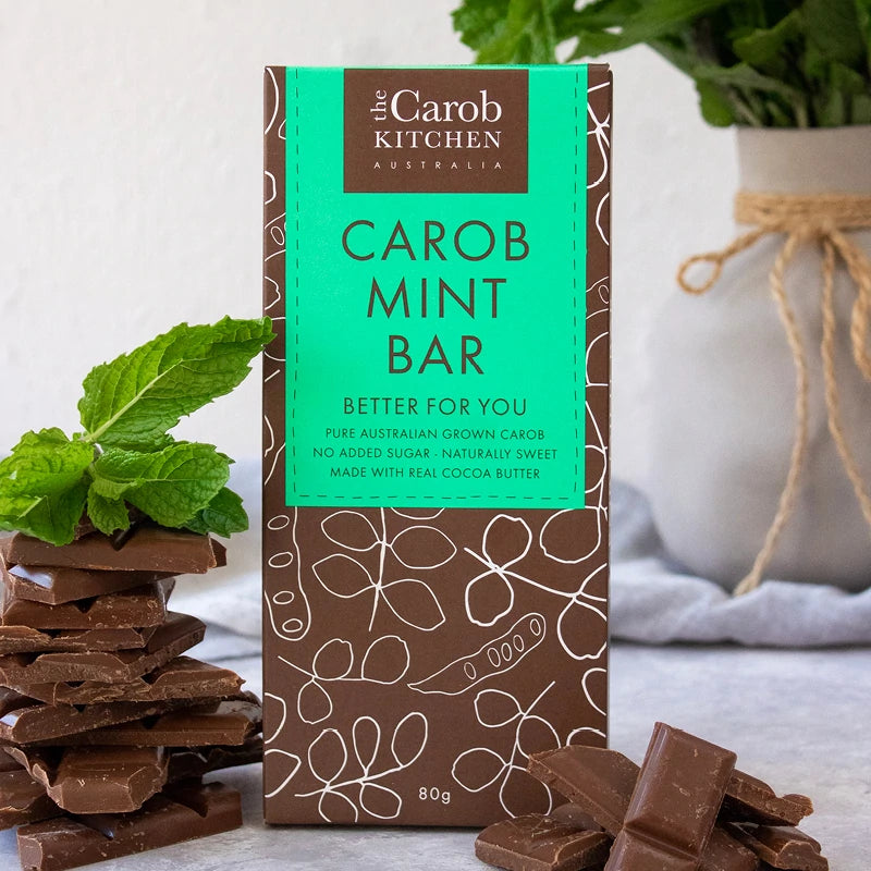 CAROB KITCHEN CAROB MINT CHOCOLATE BAR 80G