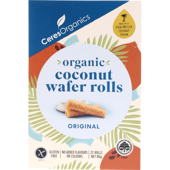 CERES COCONUT WAFER ROLLS ORIGINAL 30G