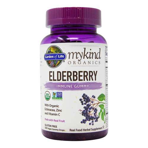 GARDEN OF LIFE MYKIND ELDERBERRY IMMUNITY GUMMIES 120