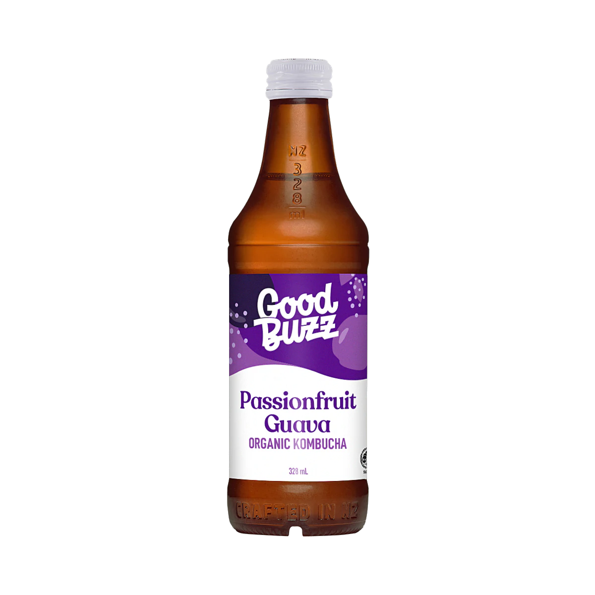GOOD BUZZ KOMBUCHA PASSIONFRUIT GUAVA 328ML