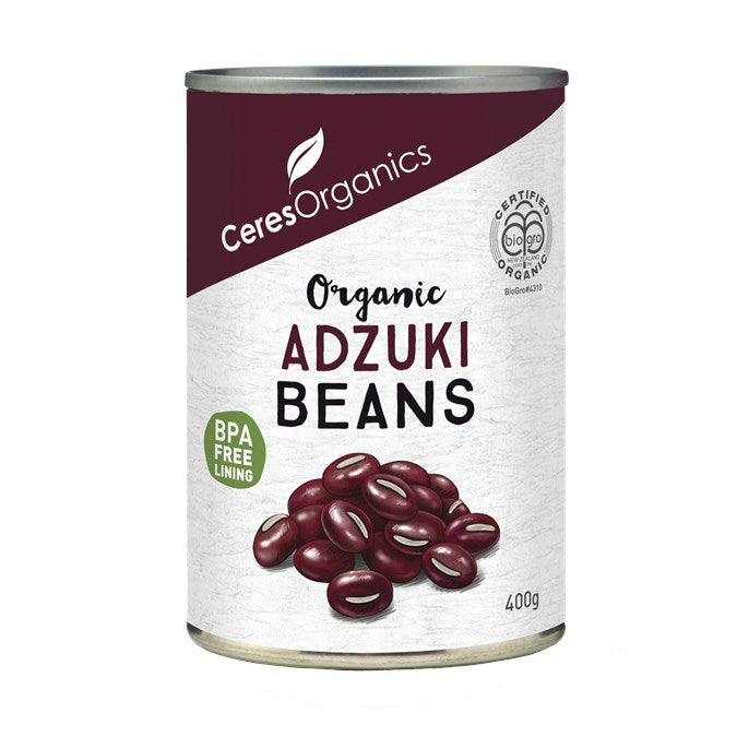 CERES ORGANIC ADZUKI BEANS CAN 400G