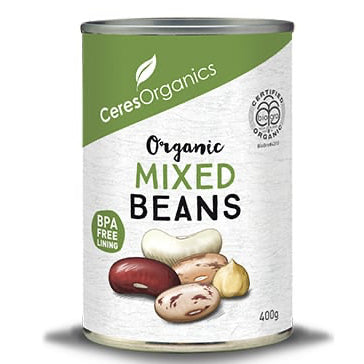 CERES ORGANIC MIXED BEANS CAN 400G
