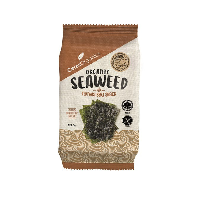 CERES ORGANIC SEAWEED SNACK TERIYAKI 5G