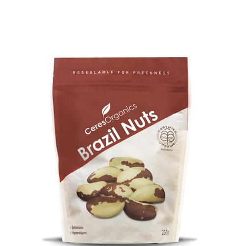 CERES ORGANIC BRAZIL NUTS 250G BAG
