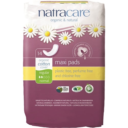 NATRACARE PADS MAXI REGULAR 14 PACK