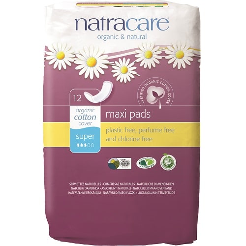 NATRACARE PADS MAXI SUPER 12 PACK