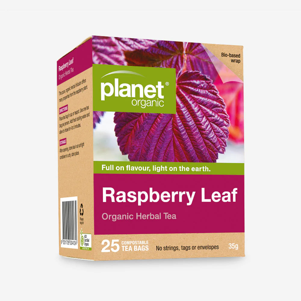 PLANET ORGANIC RASPBERRY LEAF TEA 25 BAG