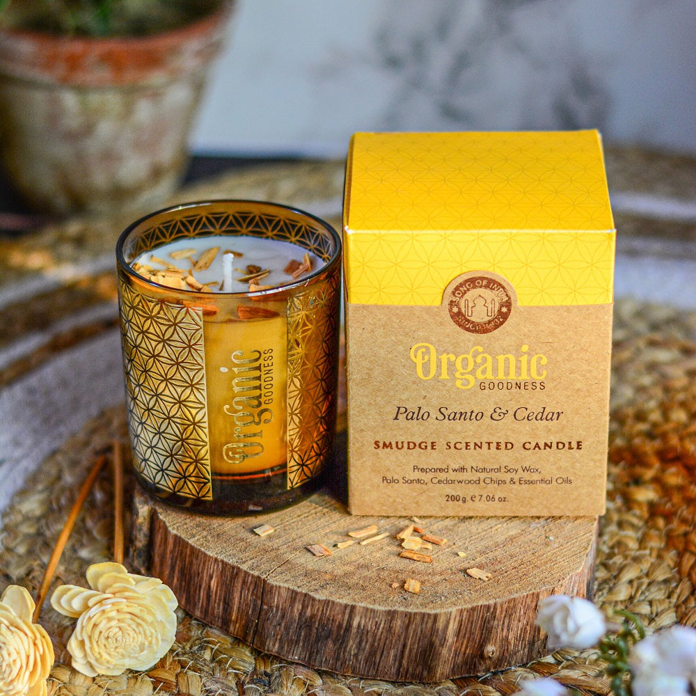 ORGANIC GOODNESS BOXED CANDLE PALO SANTO